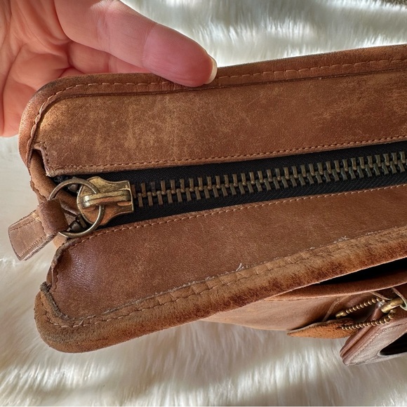 Vintage Coach Briefcase Handbag Brown Leather - Picture 4 of 16